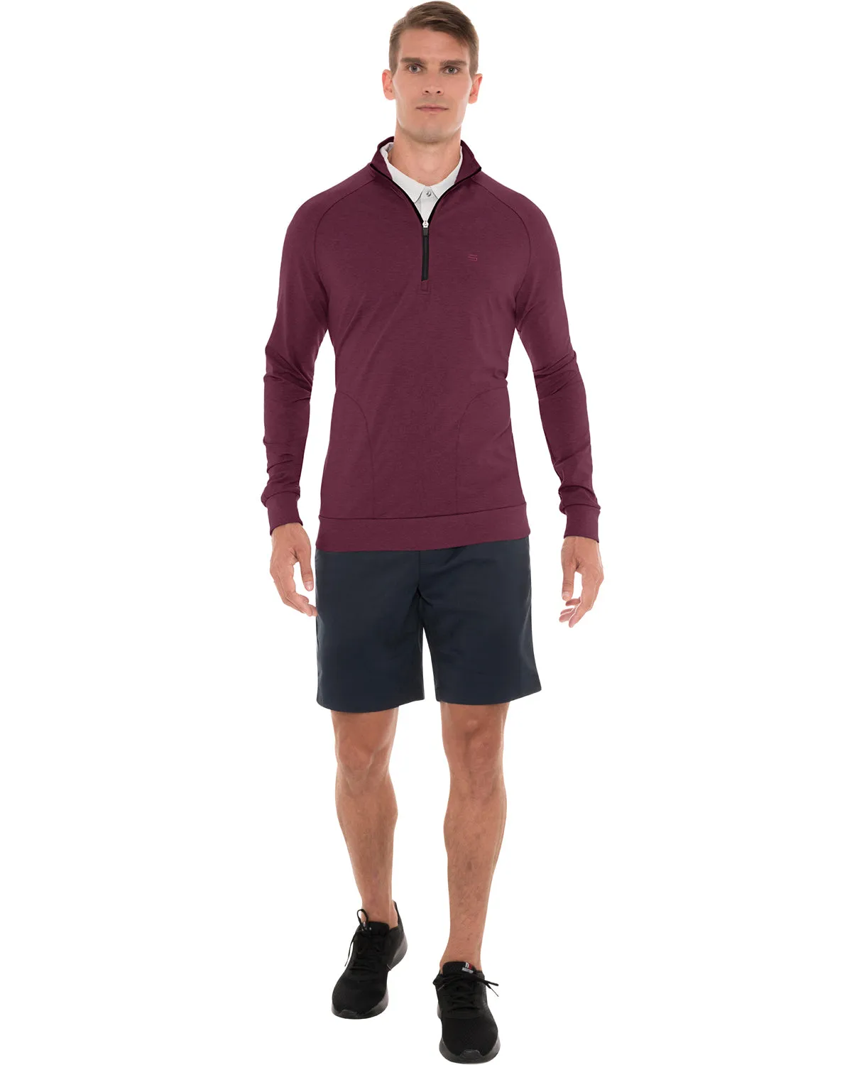 Lightweight Dry-Fit Half-Zip Raglan Pullover