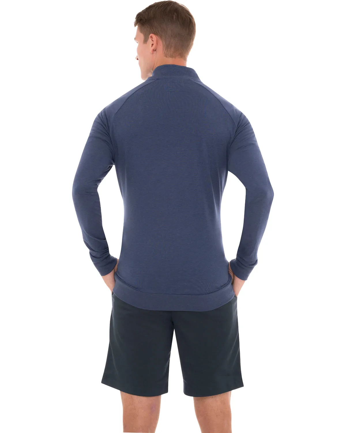 Lightweight Dry-Fit Half-Zip Raglan Pullover