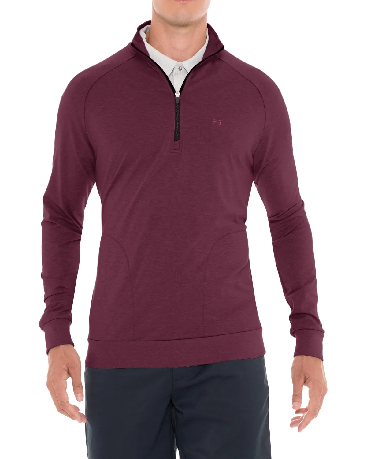 Lightweight Dry-Fit Half-Zip Raglan Pullover