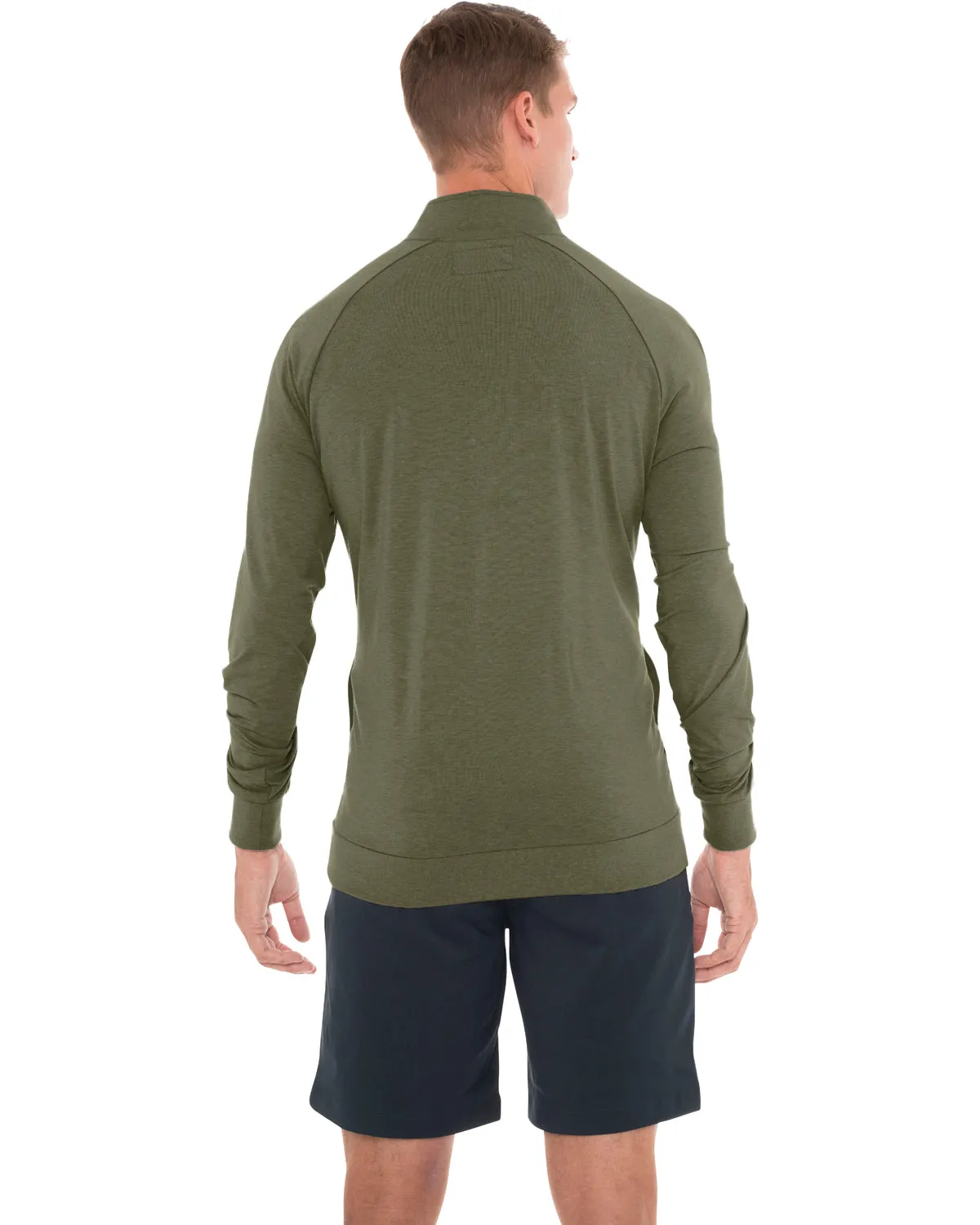 Lightweight Dry-Fit Half-Zip Raglan Pullover