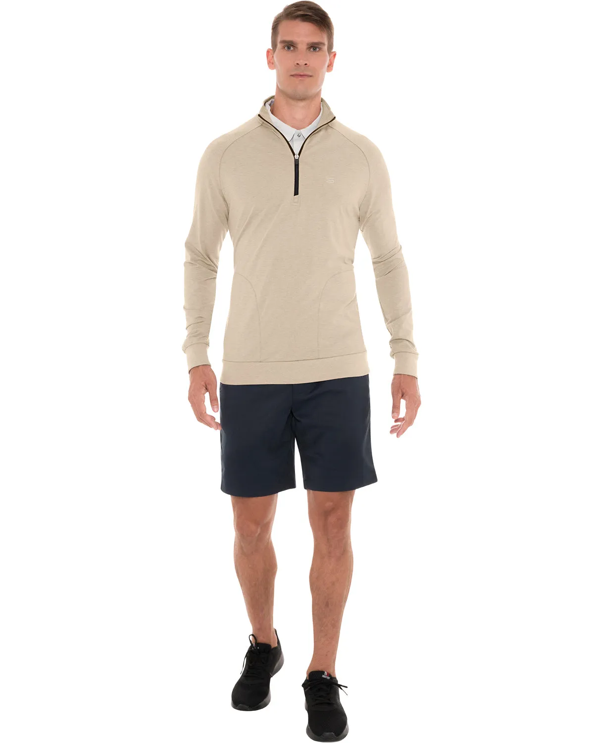Lightweight Dry-Fit Half-Zip Raglan Pullover