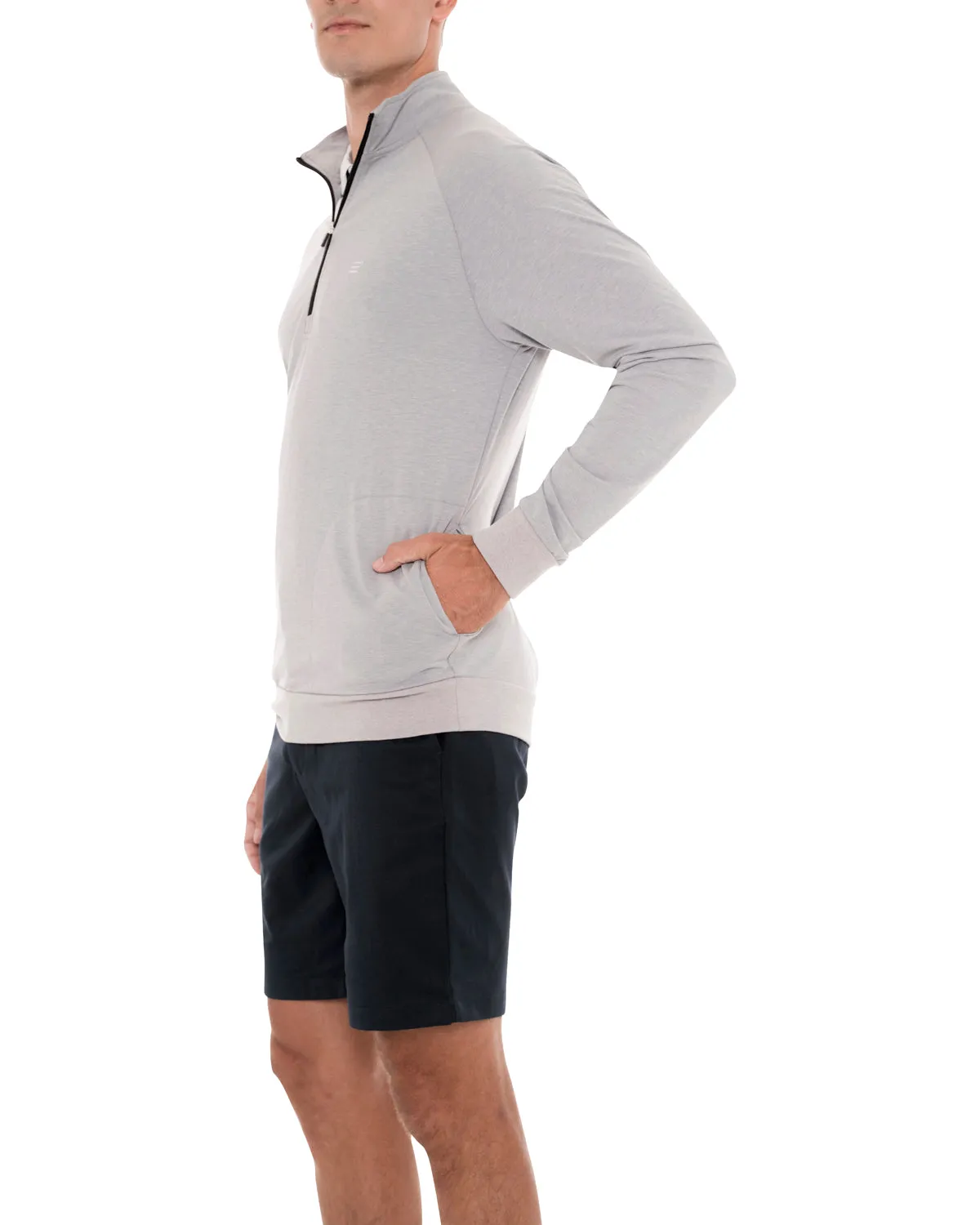 Lightweight Dry-Fit Half-Zip Raglan Pullover