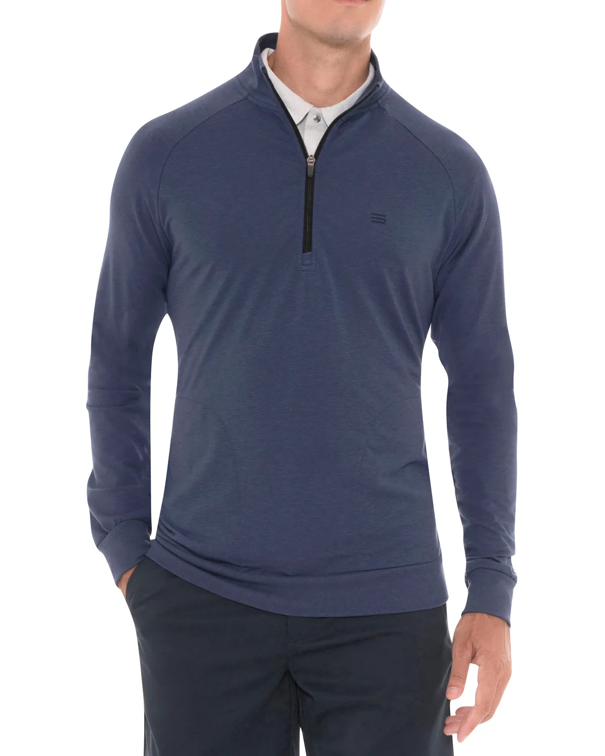 Lightweight Dry-Fit Half-Zip Raglan Pullover