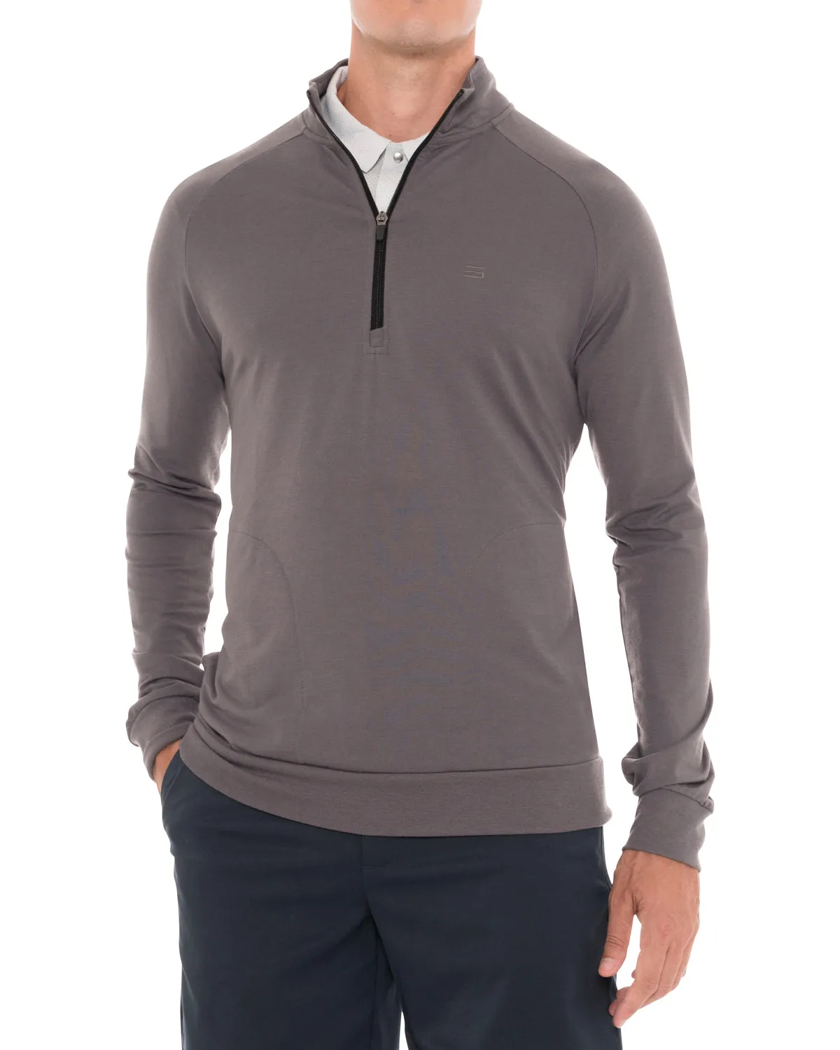 Lightweight Dry-Fit Half-Zip Raglan Pullover