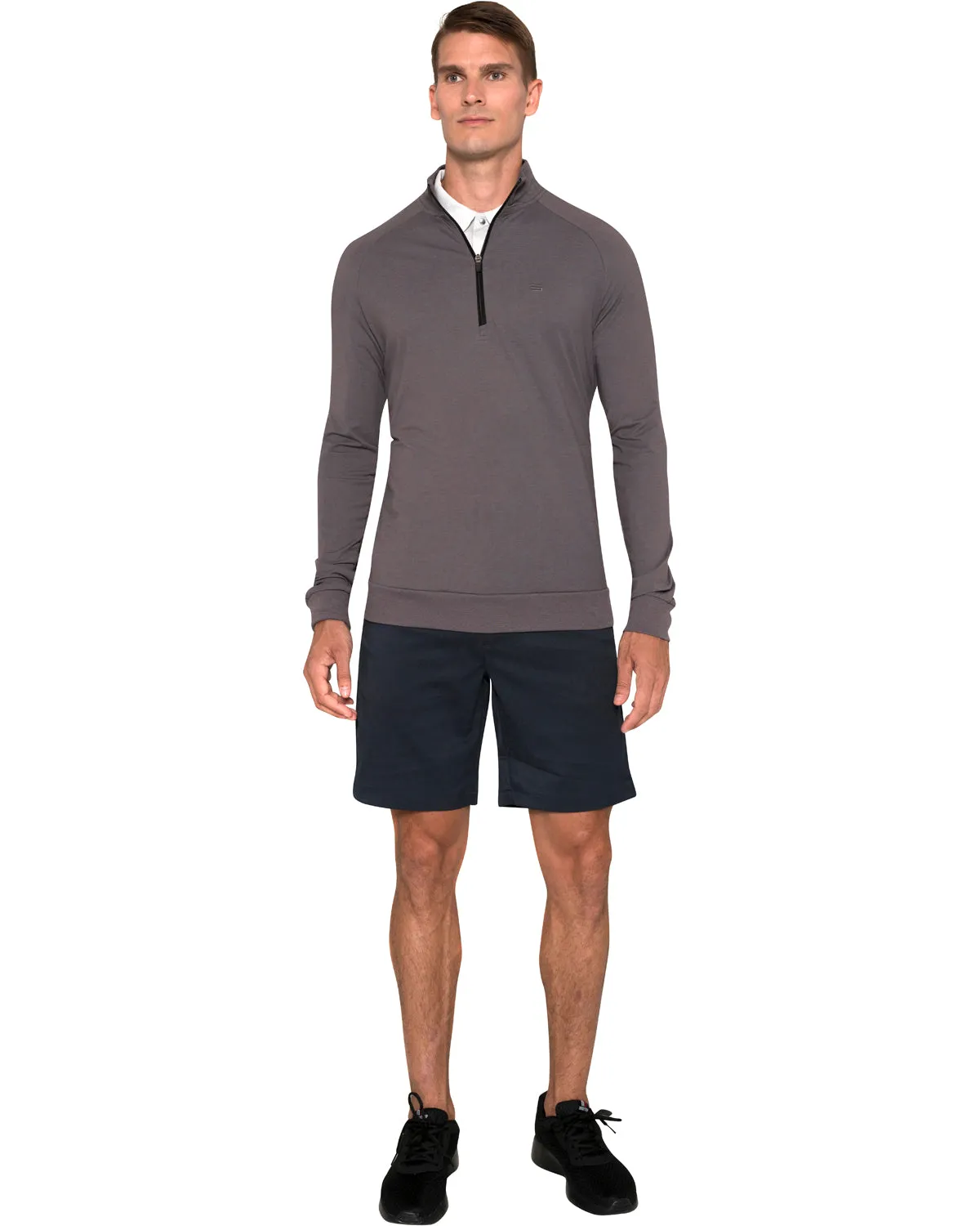 Lightweight Dry-Fit Half-Zip Raglan Pullover