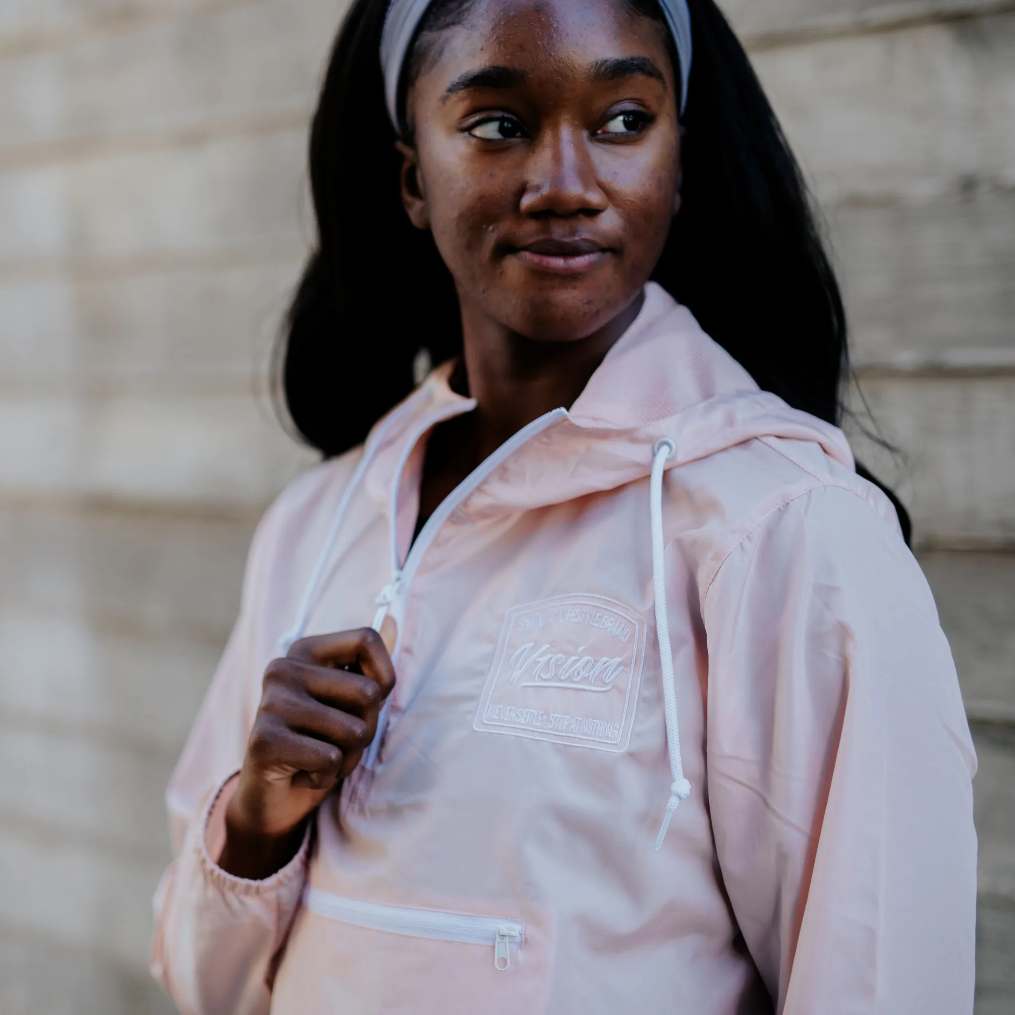 Lightweight Pullover Cropped Windbreaker