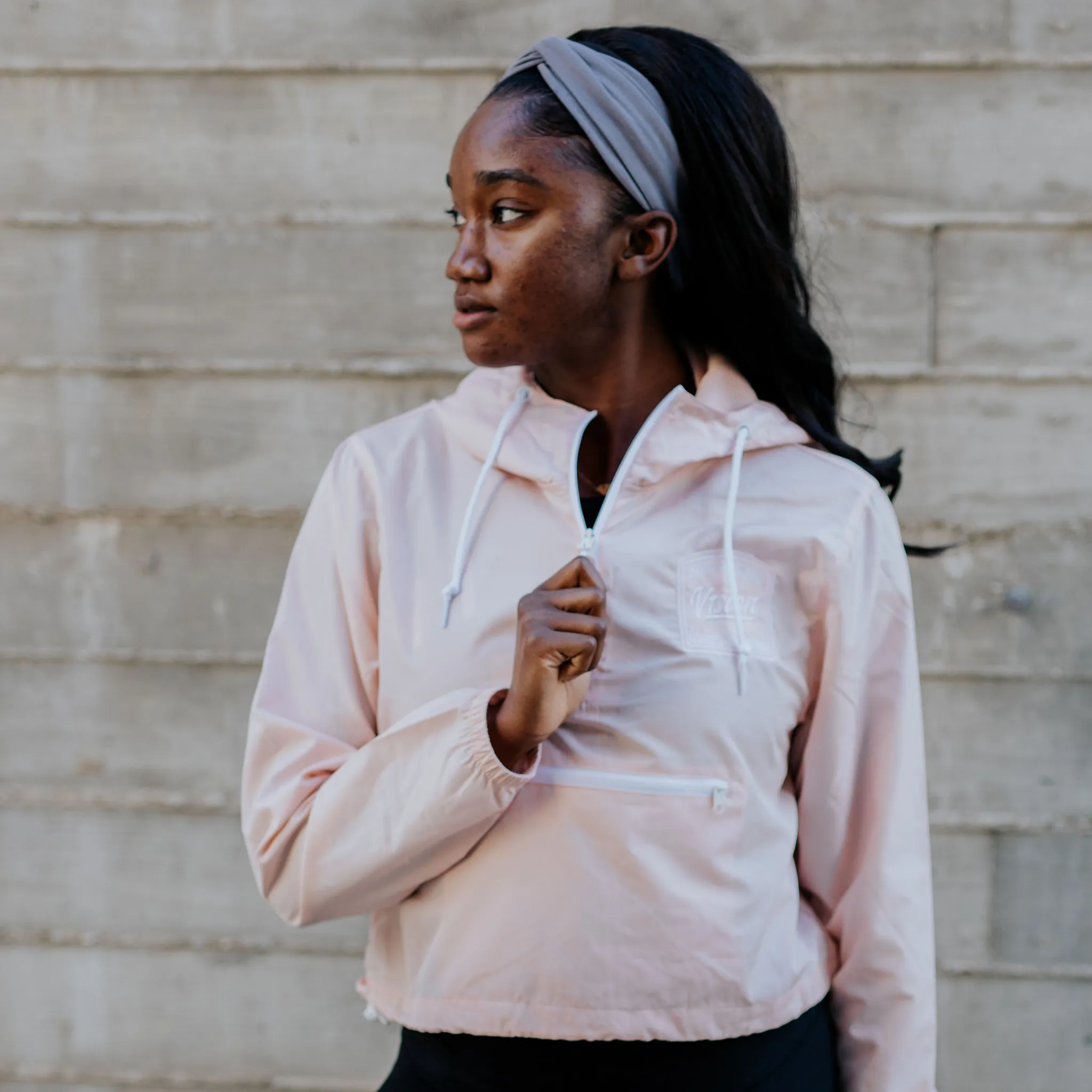 Lightweight Pullover Cropped Windbreaker