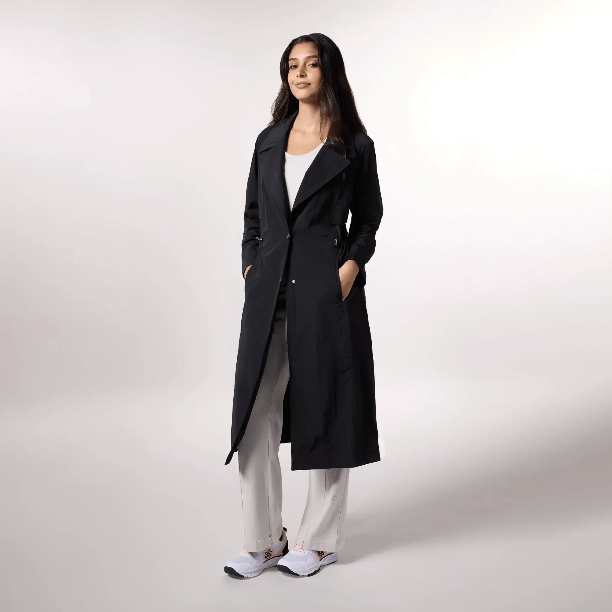 Lightweight Trench Coat - SEASONAL BLACK