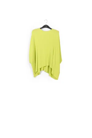 Lime green oversized seersucker top
