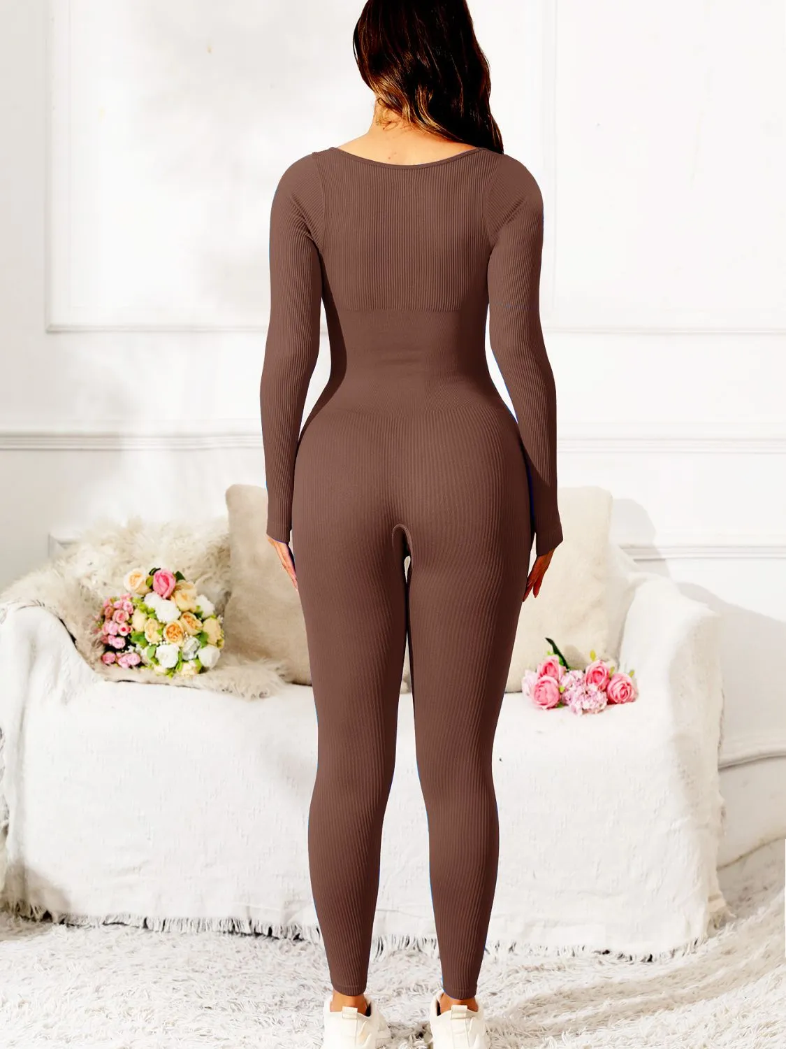 Long Sleeve Active Jumpsuit
