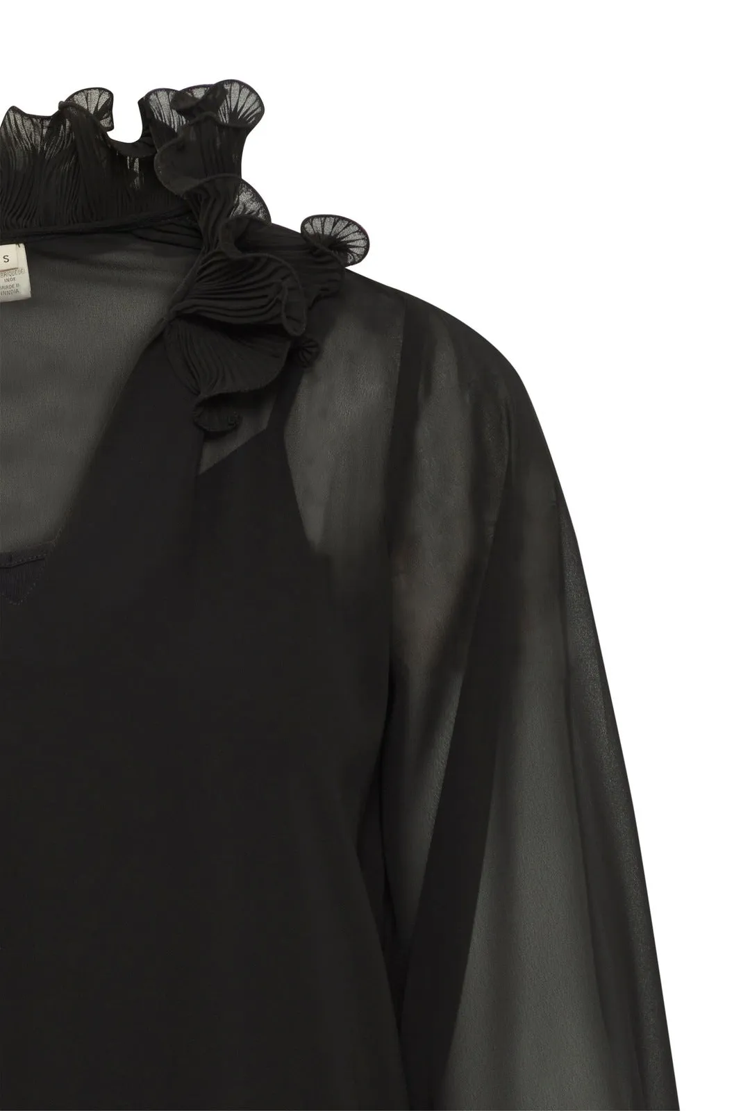 Long Sleeve Blouse - Black