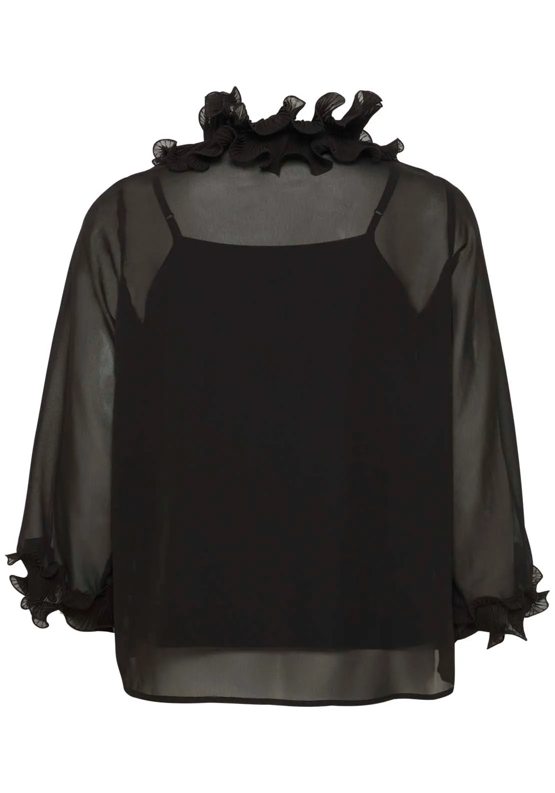 Long Sleeve Blouse - Black