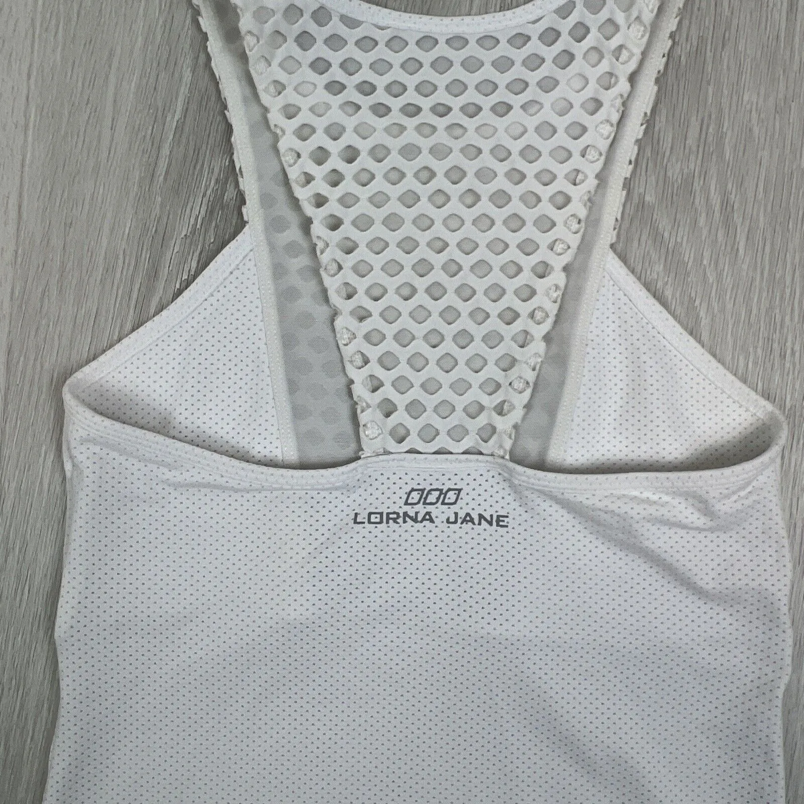 Lorna Jane Womens White Activewear Tank Top Size XS Approx