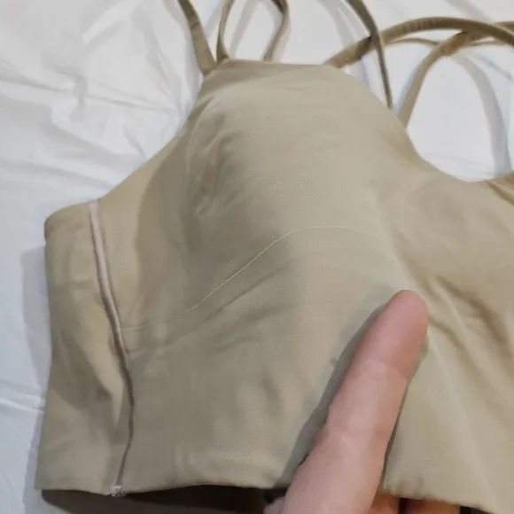 Lululemon Like a Cloud Longline Bra B/C (Almond Butter) Size 6