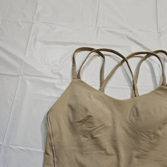Lululemon Like a Cloud Longline Bra B/C (Almond Butter) Size 6