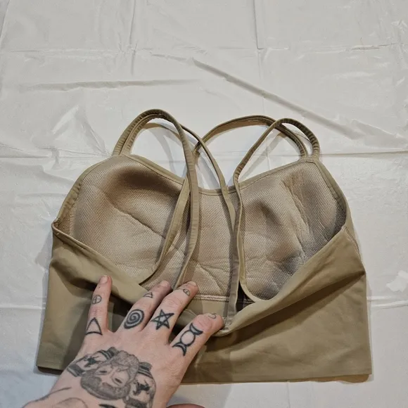 Lululemon Like a Cloud Longline Bra B/C (Almond Butter) Size 6