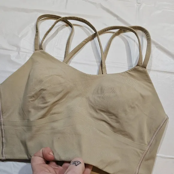 Lululemon Like a Cloud Longline Bra B/C (Almond Butter) Size 6