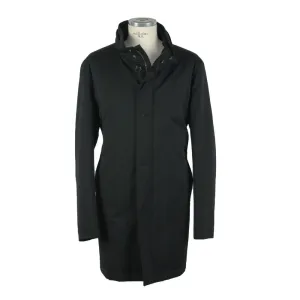 Made in Italy Black Wool Men's Jacket