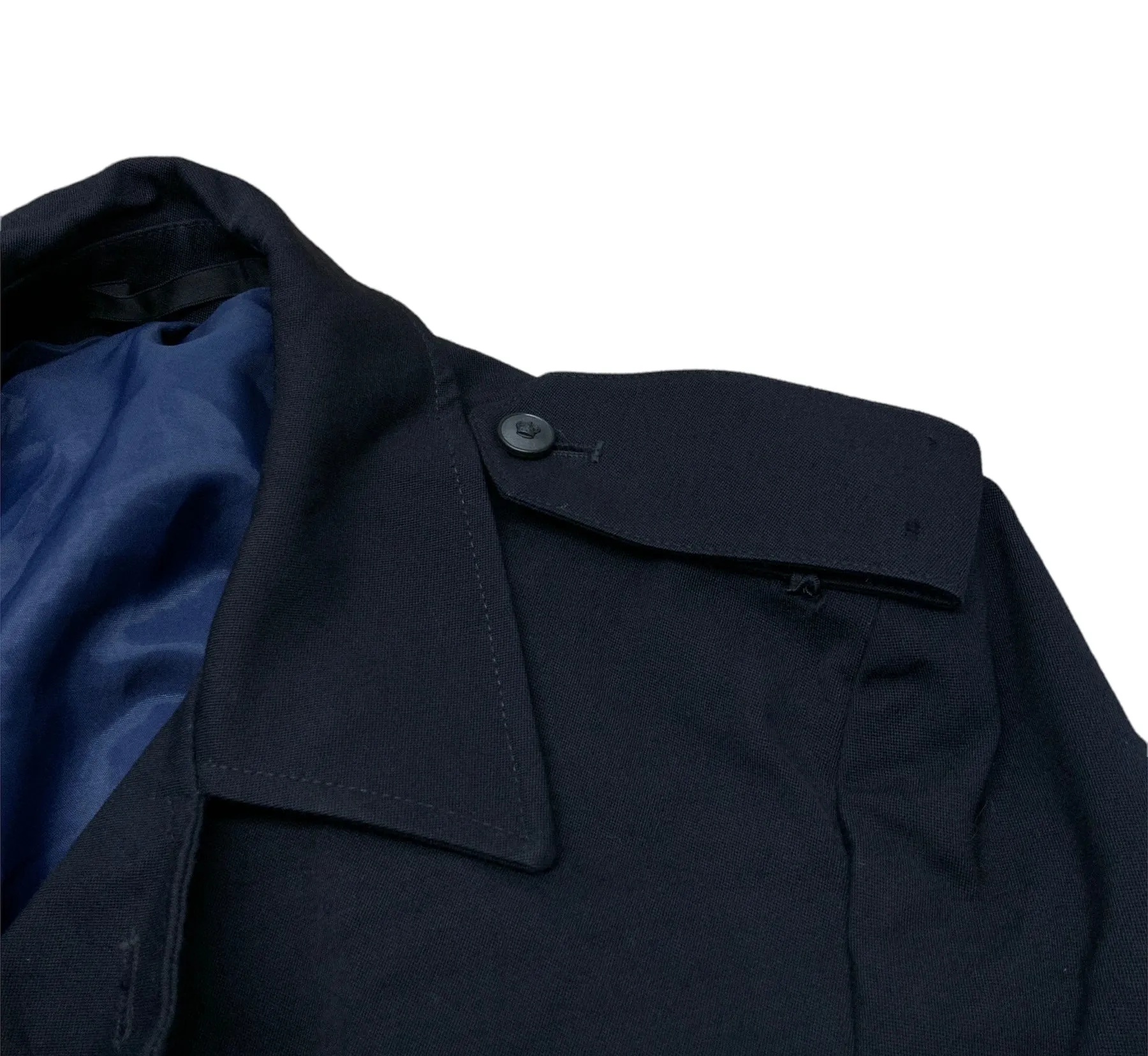 Male Vintage Grantham Police Wool Overcoat Blue Grade A TCGM03A