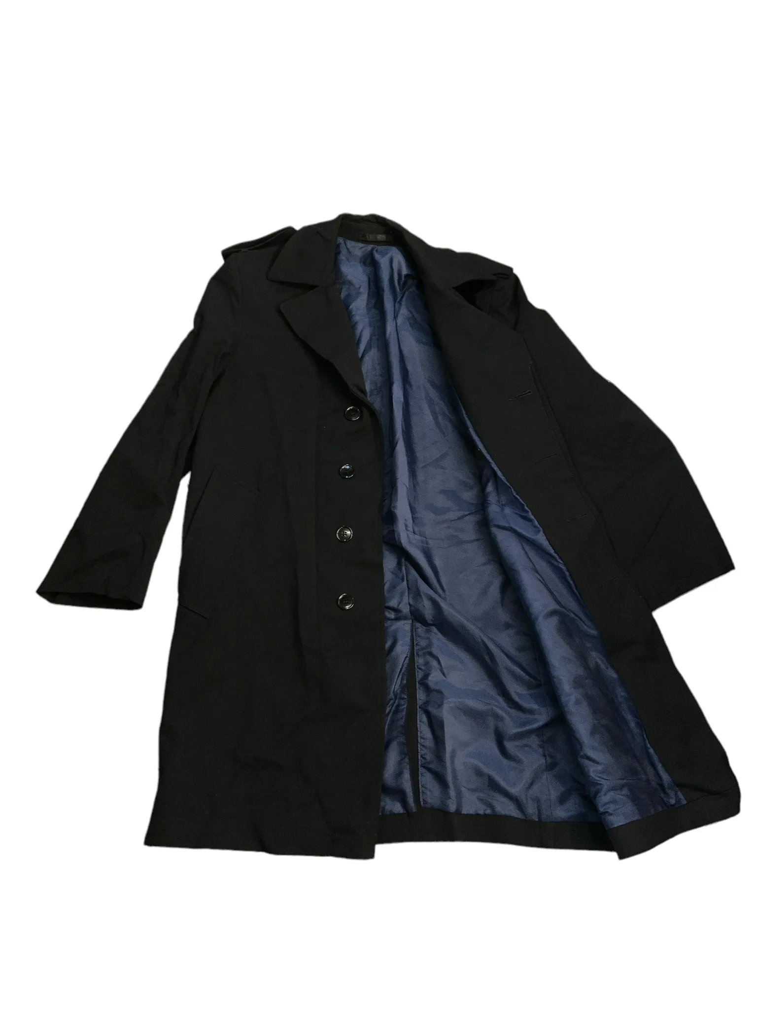 Male Vintage Grantham Police Wool Overcoat Blue Grade A TCGM03A
