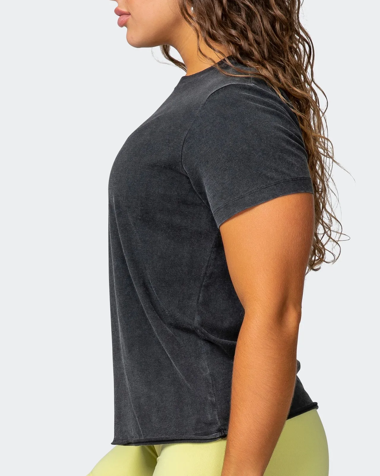 Maximise Regular Fit Vintage Tee - Washed Black