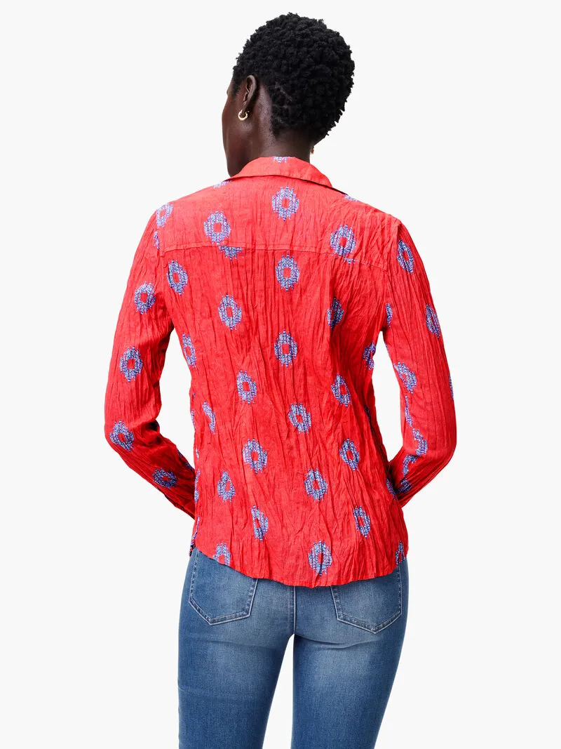 Medallion Crinkle Shirt