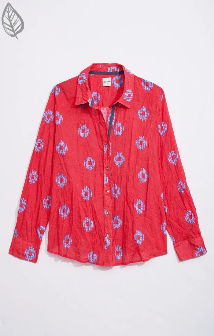 Medallion Crinkle Shirt