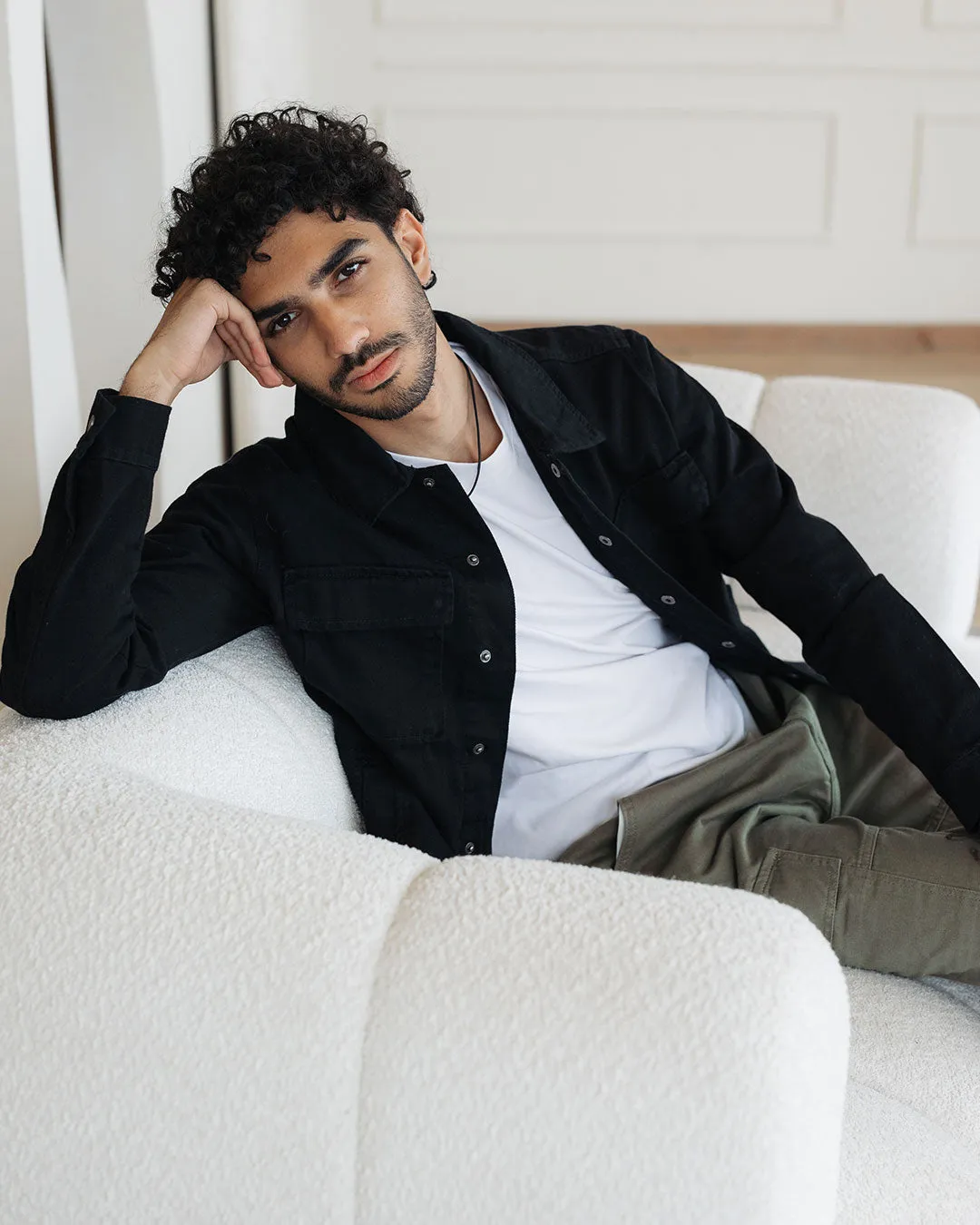 Men Plain Gabardine Jacket