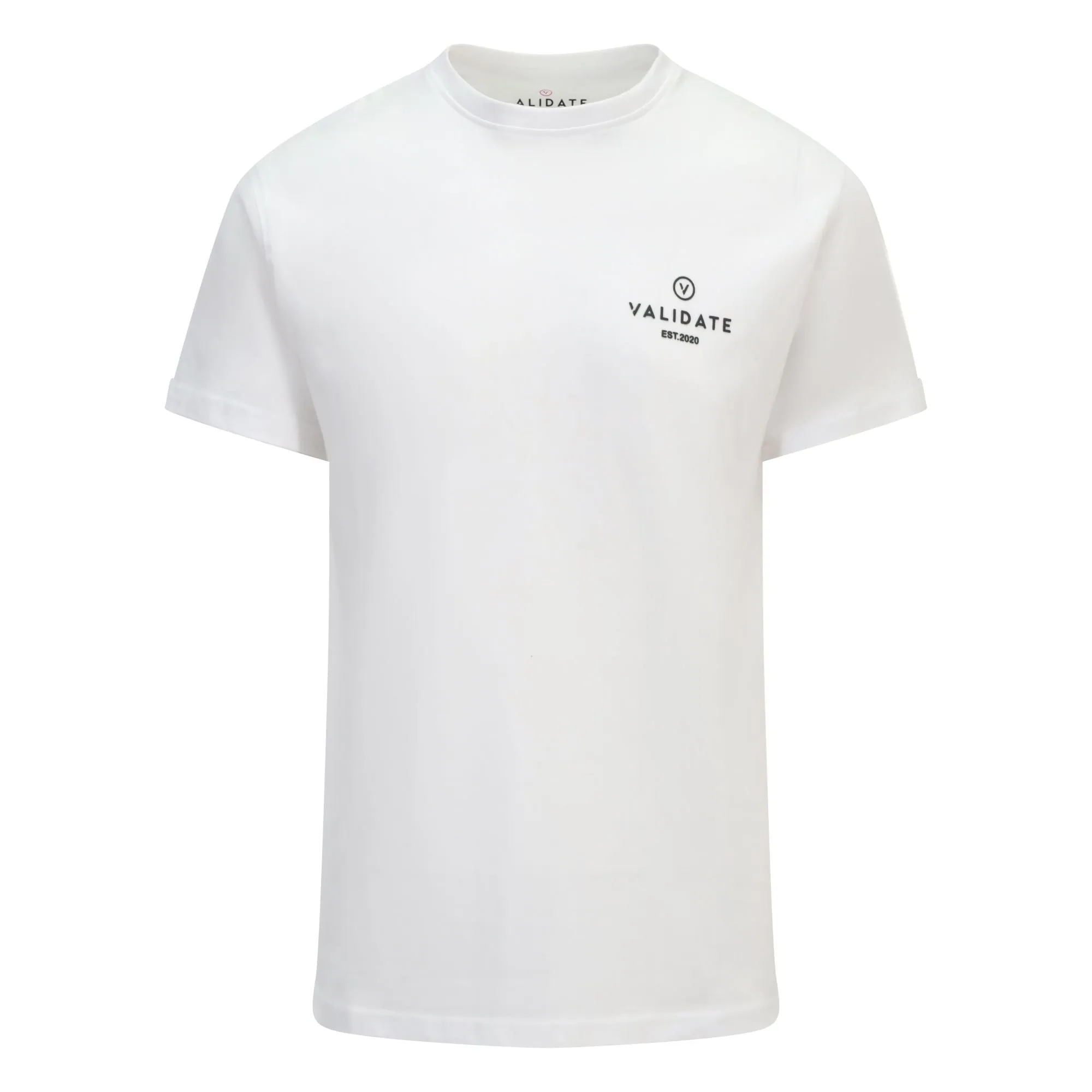 Mens Essential Chest Logo Tee White