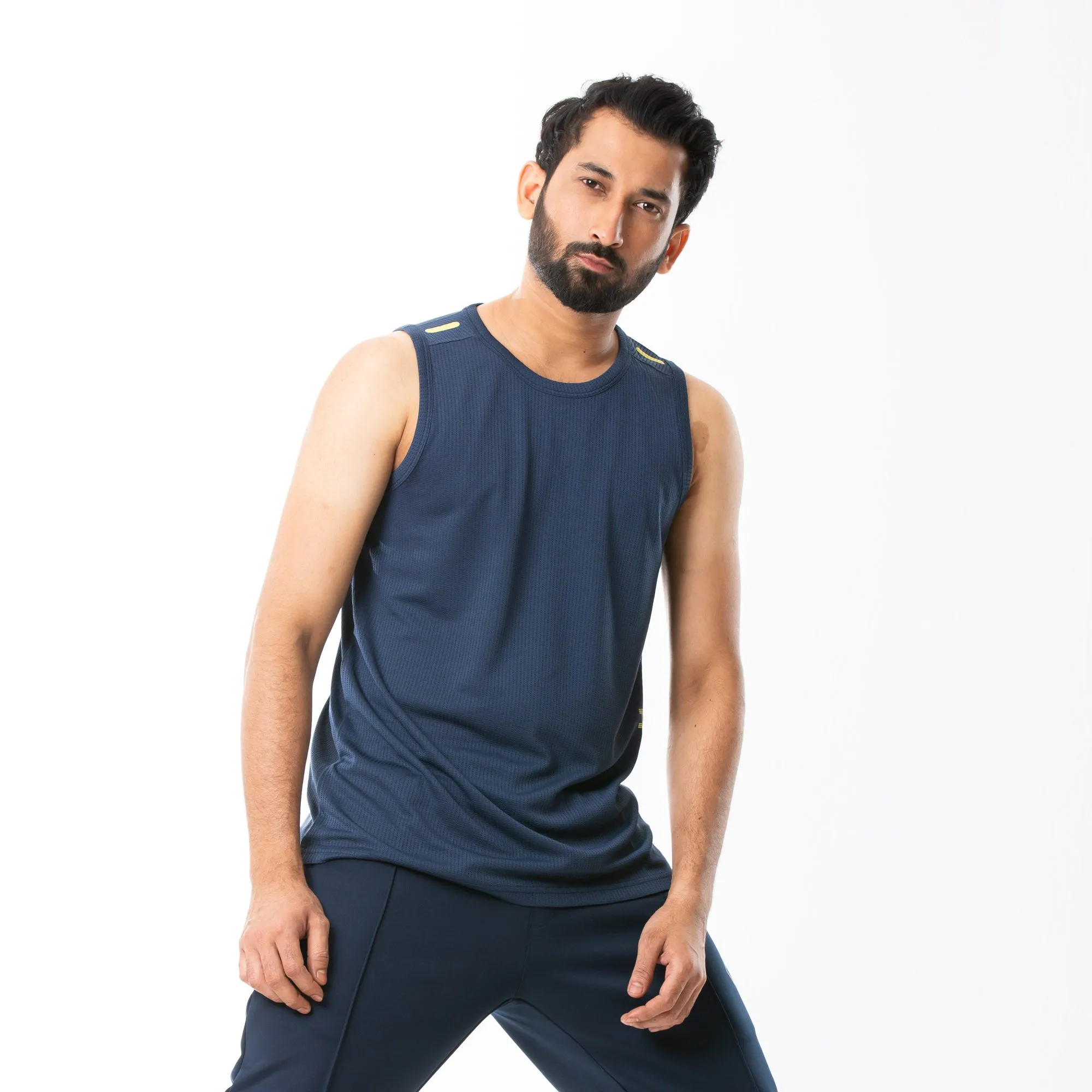 Mens Navy Blue Tank Top
