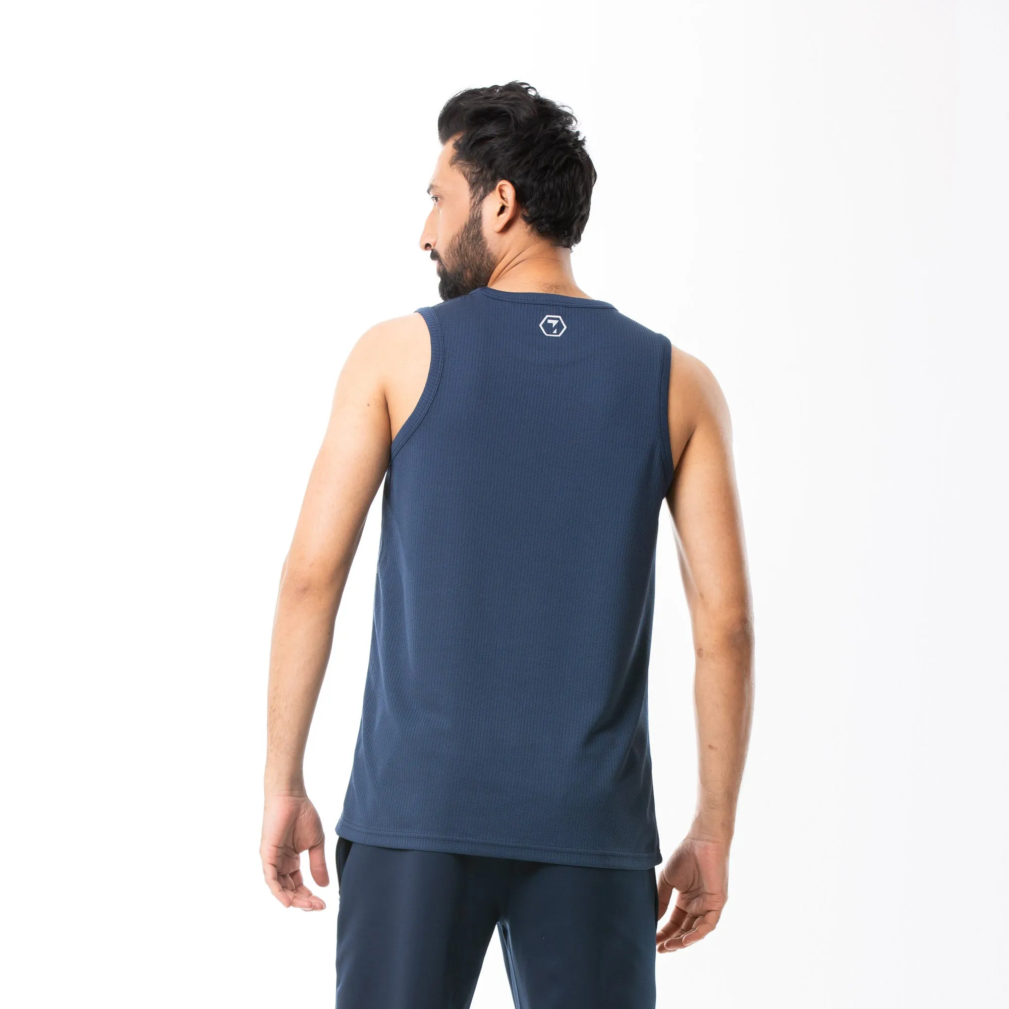Mens Navy Blue Tank Top