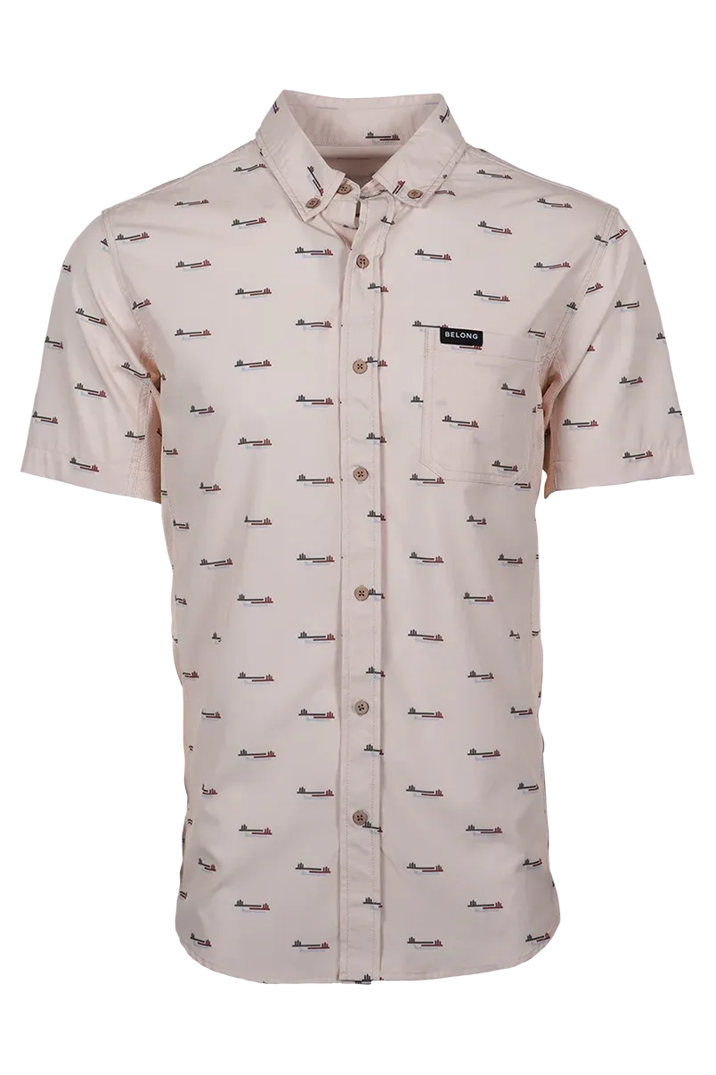 Men's Vista Stretch Button Down - Terrain Off-White