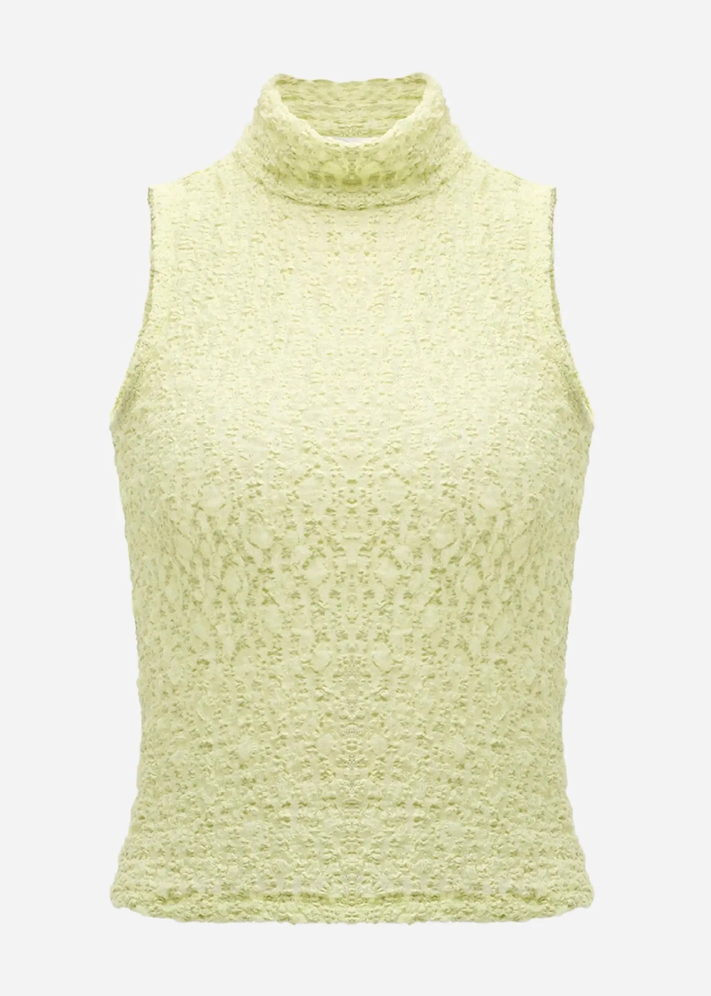 Mesh Mockneck Top (Mint)