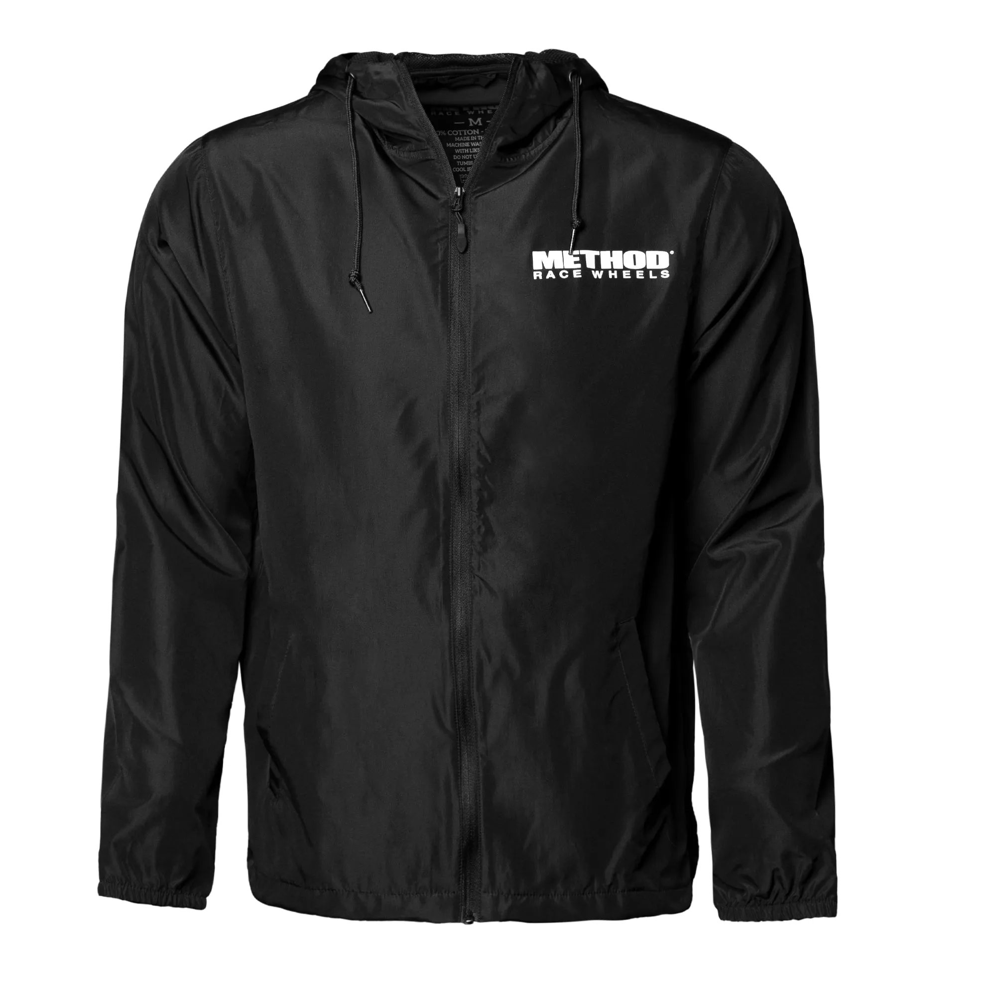 Method Brand Logo Windbreaker | Zip-Up | Black