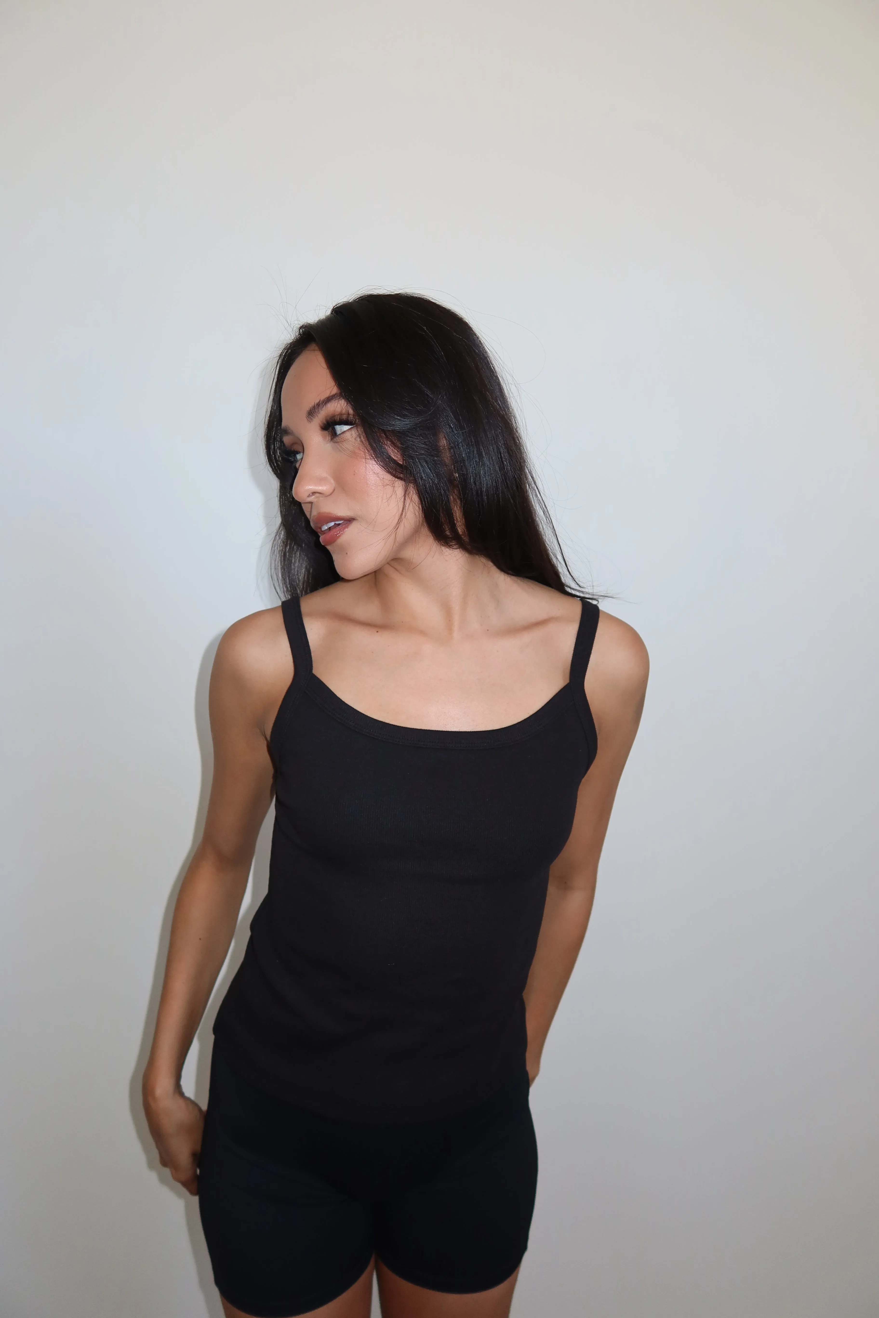 Mini Strap Ribbed Tank-Final Sale