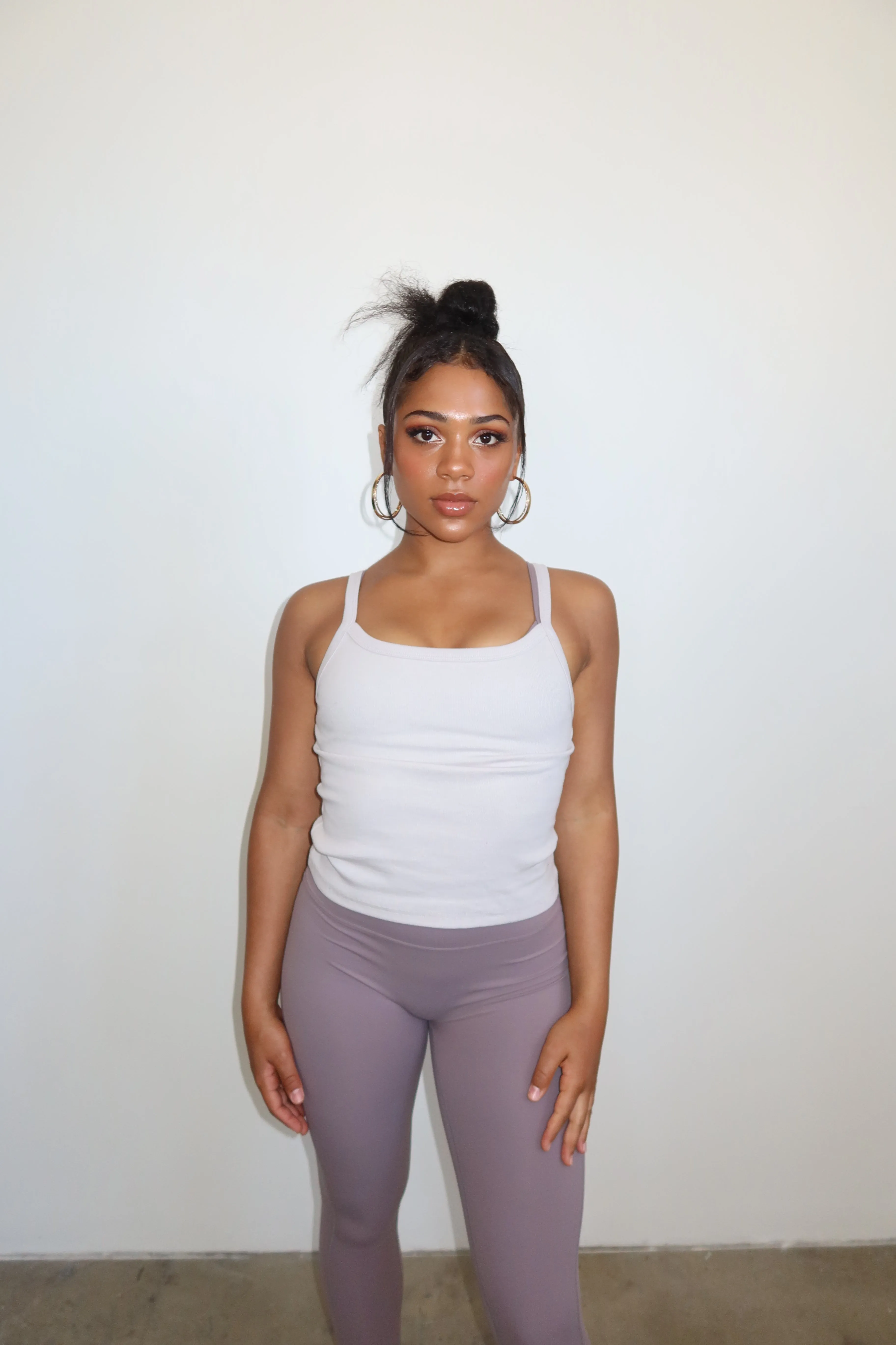 Mini Strap Ribbed Tank-Final Sale