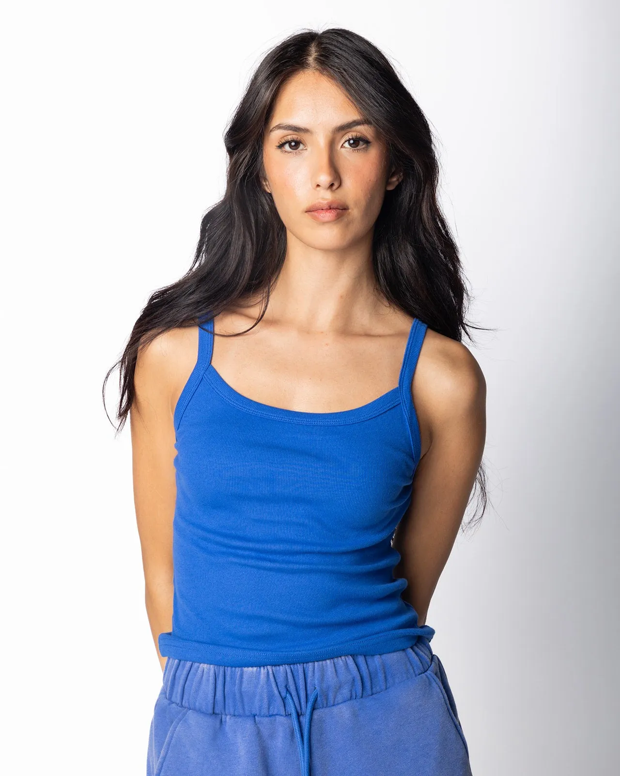 Mini Strap Ribbed Tank-Final Sale