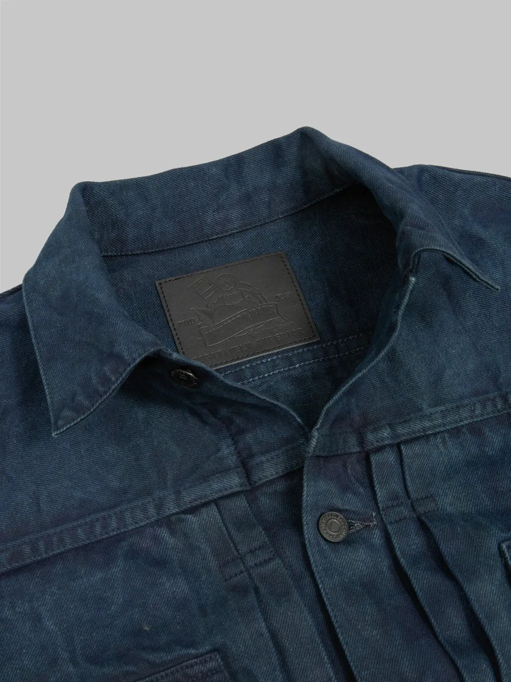 Momotaro MXGJ10024A "Mud & Natural Indigo Dyed" Type II Denim Jacket