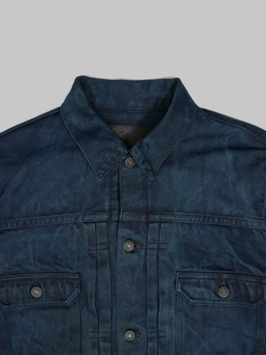 Momotaro MXGJ10024A "Mud & Natural Indigo Dyed" Type II Denim Jacket