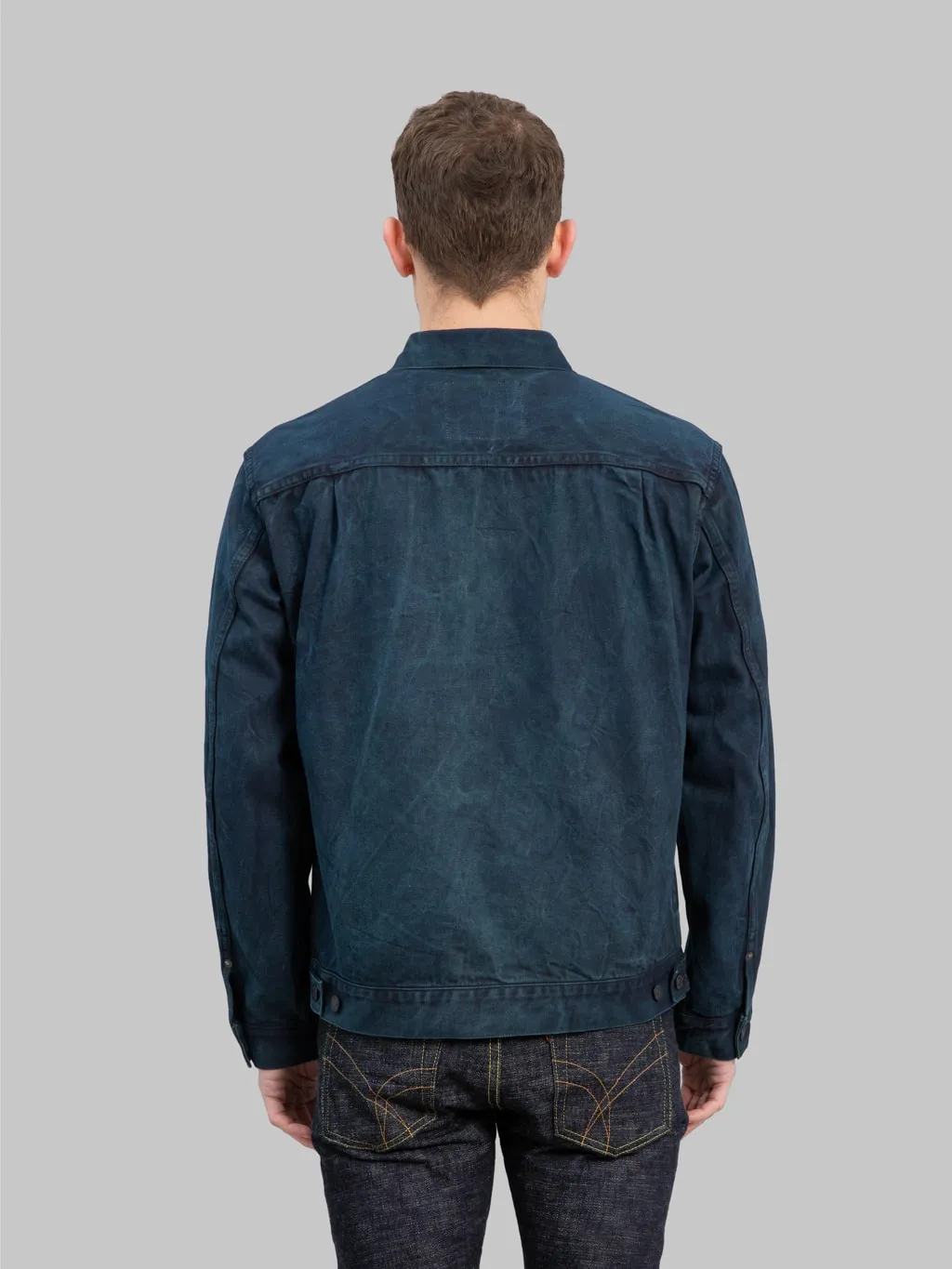 Momotaro MXGJ10024A "Mud & Natural Indigo Dyed" Type II Denim Jacket