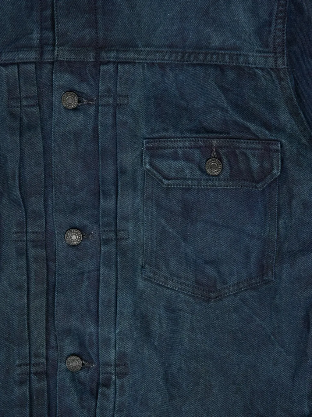 Momotaro MXGJ10024A "Mud & Natural Indigo Dyed" Type II Denim Jacket
