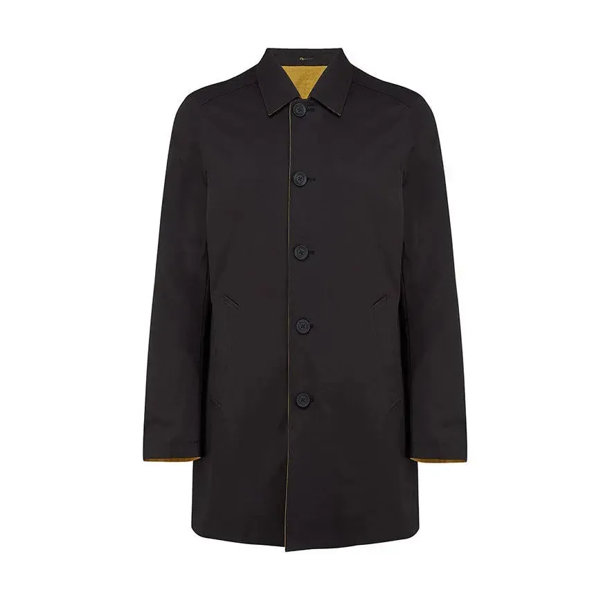 Montague Reversible Mac Jacket - Yellow Gold / Black