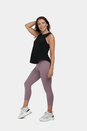 Move More Black Vest Top