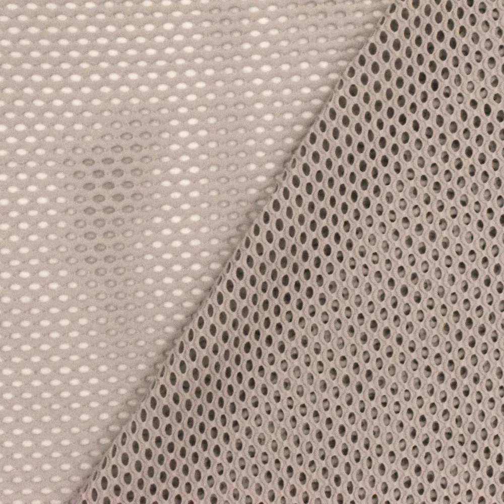 Muted Beige Famous Maker Mesh Stretch Yoga Activewear Knit Fabric