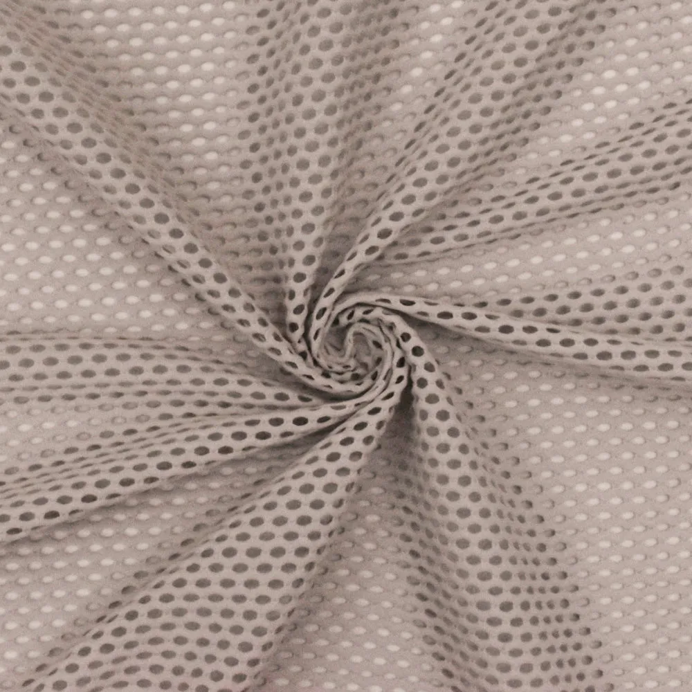 Muted Beige Famous Maker Mesh Stretch Yoga Activewear Knit Fabric