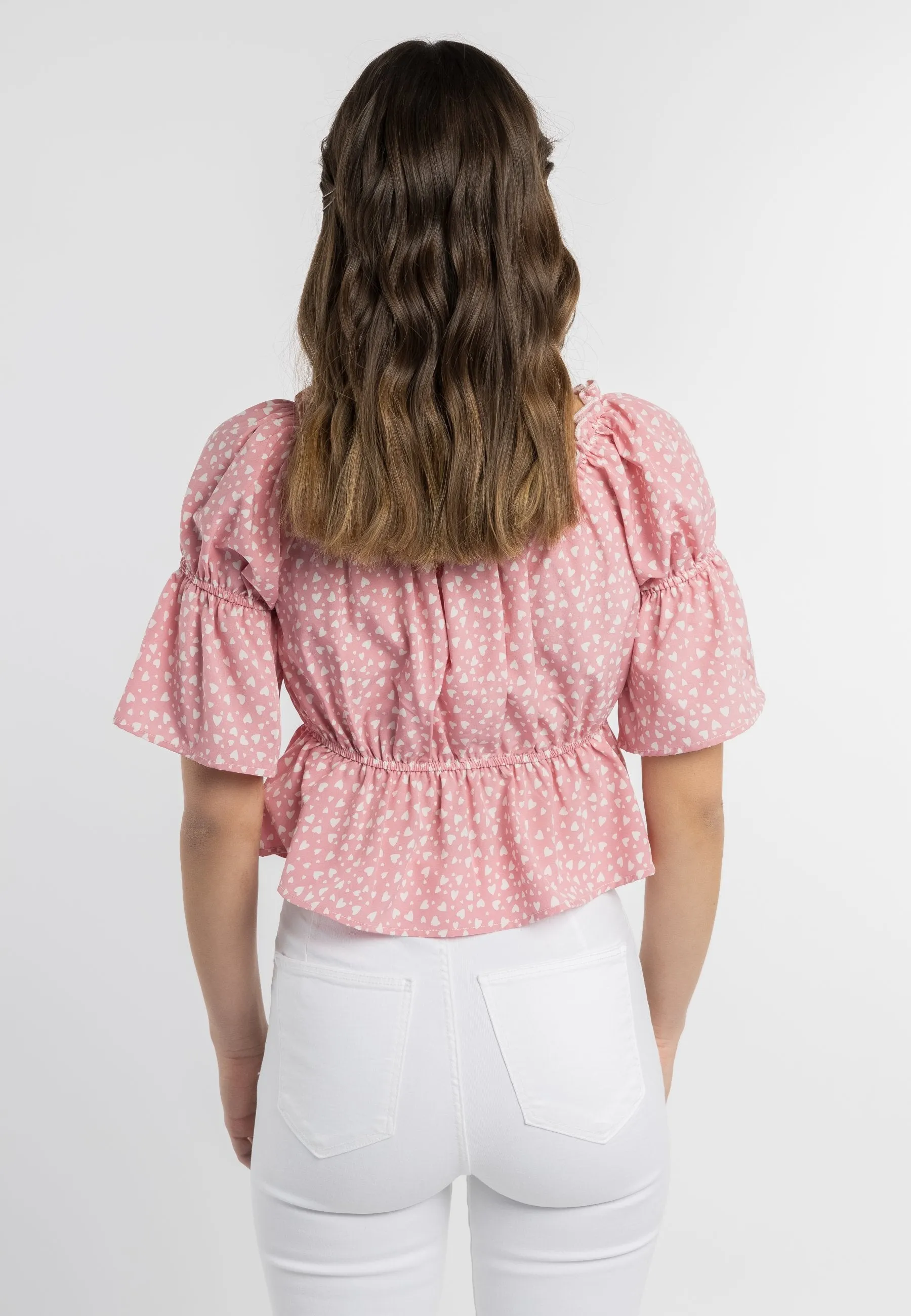Mymo Women's Blouse With Heart Print