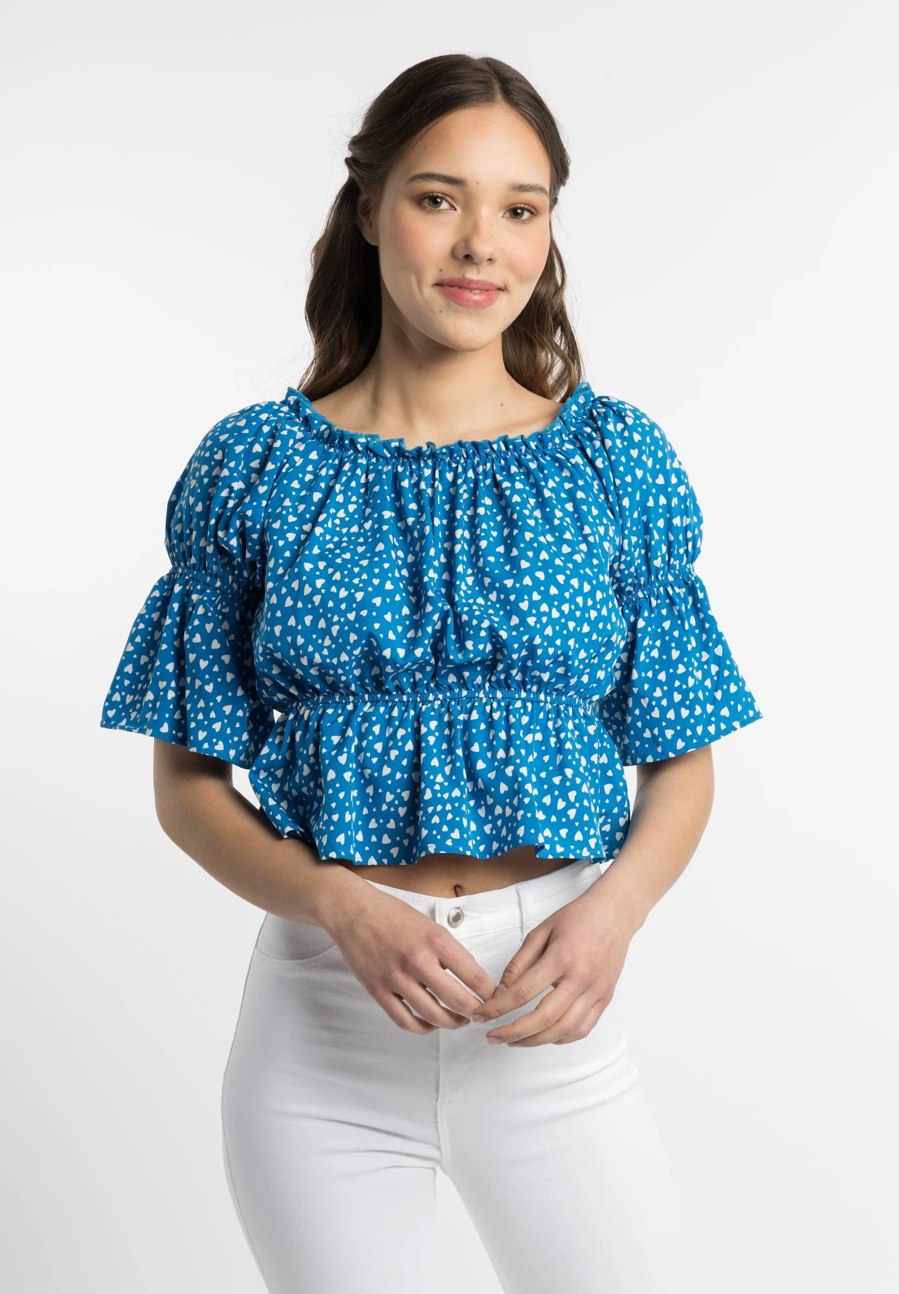 Mymo Women's Blouse With Heart Print