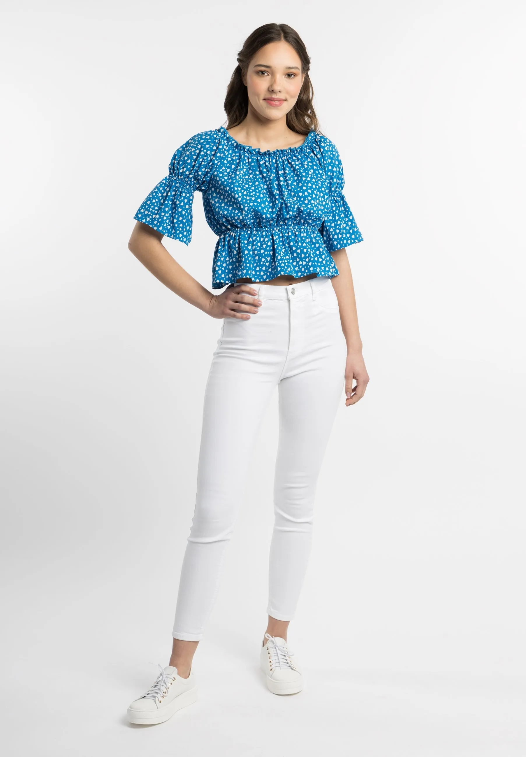Mymo Women's Blouse With Heart Print