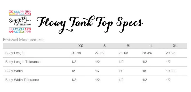 National Panhellenic Conference Flowy Tank Top