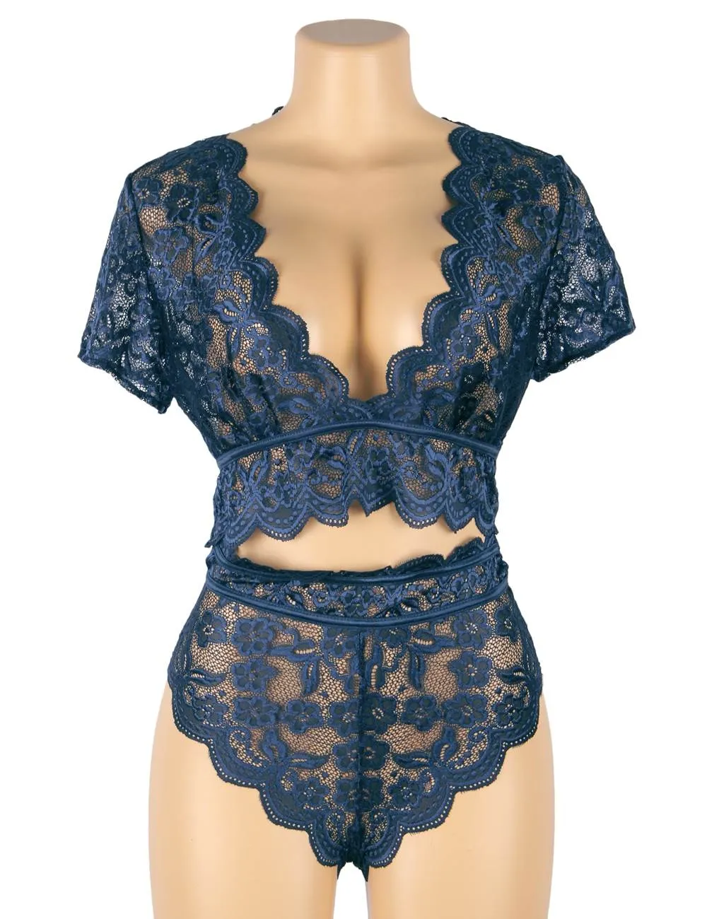 Naughty Sexy Egypt Girls High Waist Full Lace Bra Panty Underwear